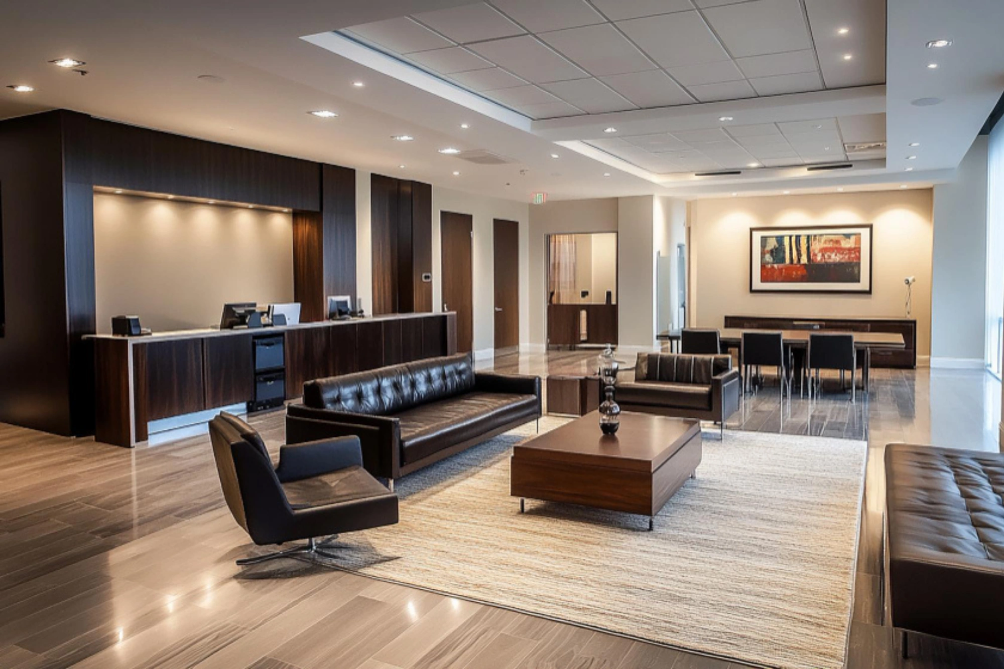 Professional commercial interior remodeling for office and business properties